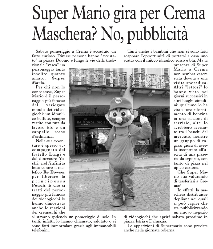 Ecco l'articolo apparso su Cronaca del 6 marzo 2011