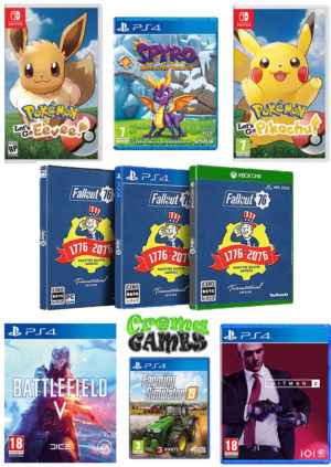Un sacco di giochi in arrivo!